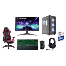 Bundle Desktop Intra (Ryzen 5-5500/16 GB/512GB SSD/GeForce RTX 5050/Win11Home) + LG Gaming Monitor 27'' 27GS50F FHD VA 180Hz 1ms + Razer DeathAdder Essential + Razer Ornata V3 Χ + Razer Kraken X Lite + Καρέκλα Gaming ArteLibre Sligo + Antivirus Bitdefender