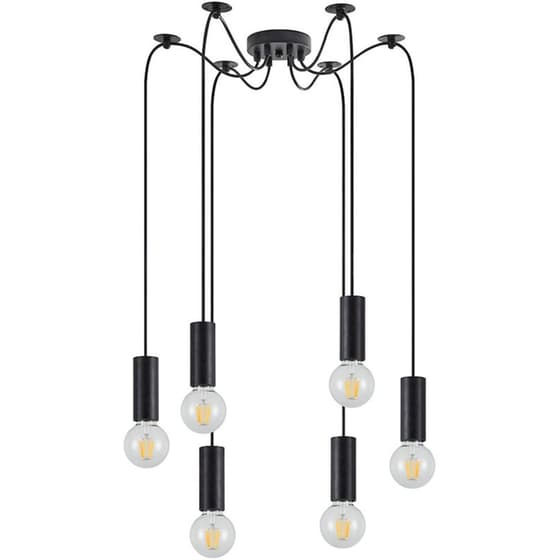 Φωτιστικό Οροφής Πολύφωτο Homelighting Adept Tube 77-8477 Μεταλλικό - Μαύρο image 0