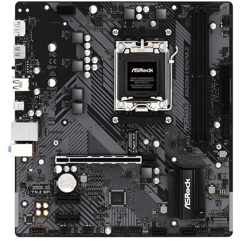 ASROCK Asrock A620M-HDV/M.2 AMD A620 Micro ATX με Socket AMD AM5