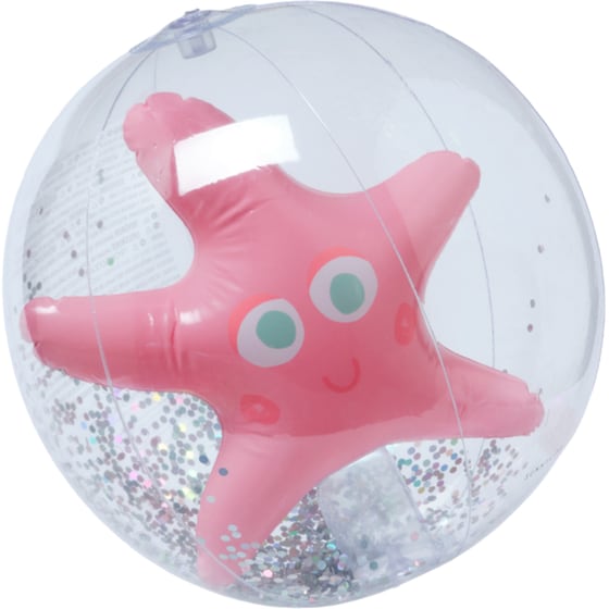 Παιδική Φουσκωτή Μπάλα Παραλίας SunnyLife 3D Αστερίας - Ροζ image 1