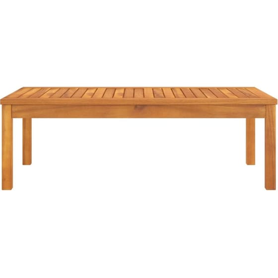 Τραπέζι Εξωτερικού Χώρου VidaXL από Ξύλο 100x50x33 cm - Kαφέ image 2