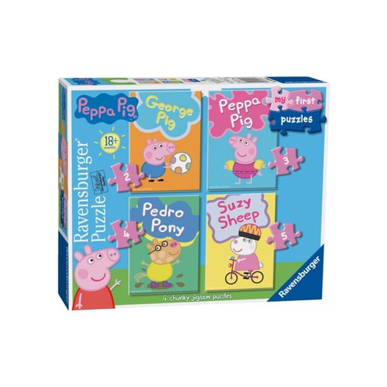 Παιδικό&nbsp;Σετ&nbsp;Παζλ&nbsp;Ravensburger&nbsp;Πεππα&nbsp;Το&nbsp;Γουρουνάκι&nbsp;06960&nbsp;(2/3/4/5&nbsp;Κομμάτια) image 0