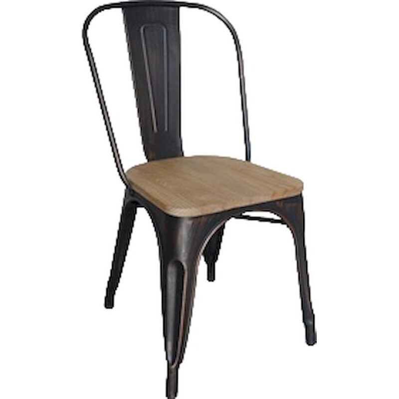 WOODWELL Καρέκλα Woodwell Antique 10 Τεμάχια C10429 45x51x85cm - Μαύρη