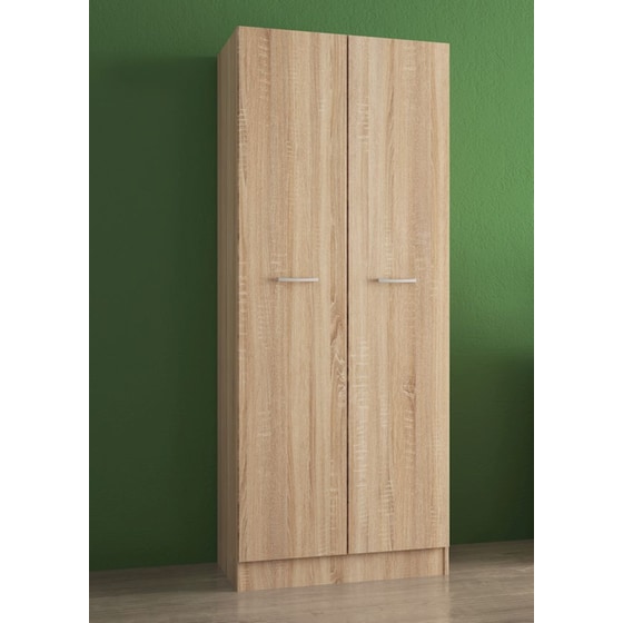 Δίφυλλη Ντουλάπα Ρούχων Kitwood από Μοριοσανίδα 70x52x179cm - Sonoma/Δρυς image 2