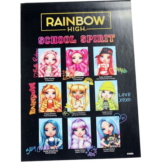 Σχολικό Σετ & Μπλοκάκι Σημειώσεων Gim Rainbow High image 2