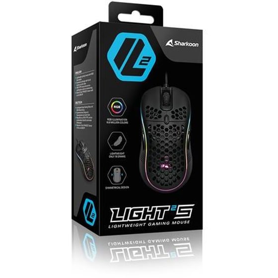 Sharkoon Light² S RGB Gaming Ενσύρματο Ποντίκι 6200 DPI - Μαύρο image 5