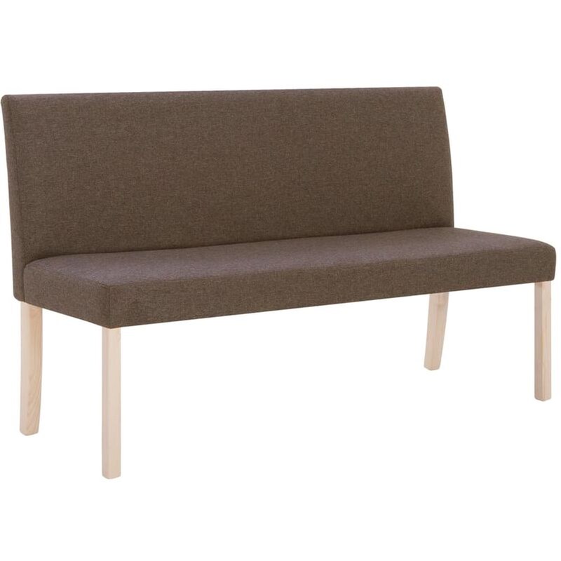 Τριθέσιος Καναπές Vidaxl 139.5x54cm - Καφέ