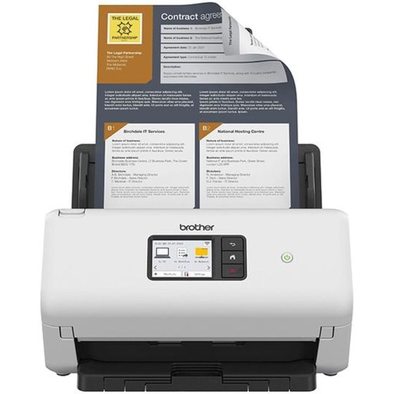 Brother ADS-4500W Σαρωτής εγγράφων A4 Sheetfed Optical 600 DPI με WiFi και Ethernet - Λευκό image 1