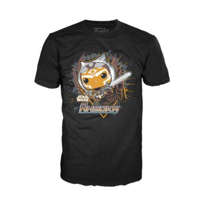 FUNKO T-shirt Funko Star Wars The Book Of Boba Fett Ahsoka Tano - Μαύρο