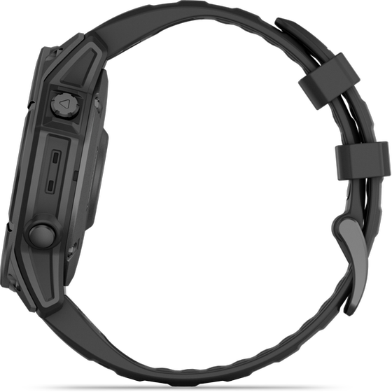 Smartwatch Garmin Fenix E 47mm - Slate Gray Steel with Black Silicone Band image 3