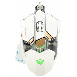 Meetion M990 RGB Gaming Ενσύρματο Ποντίκι Λευκό