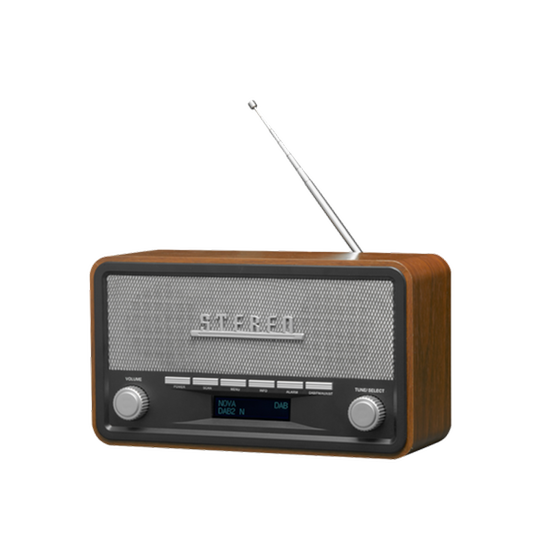 Ράδιο - Ξυπνητήρι Denver Dab-18 Dab+ - Καφέ image 1