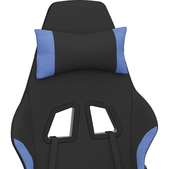 Καρέκλα Gaming VIDAXL 345507 με Υποπόδιο - Μαύρο image 6