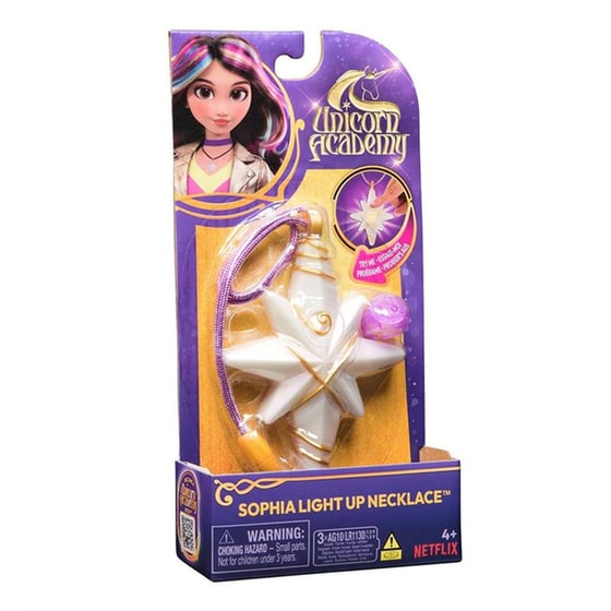 Unicorn Academy Spin Master Sophia’s Light Up Necklace & Glitter Ring image 0