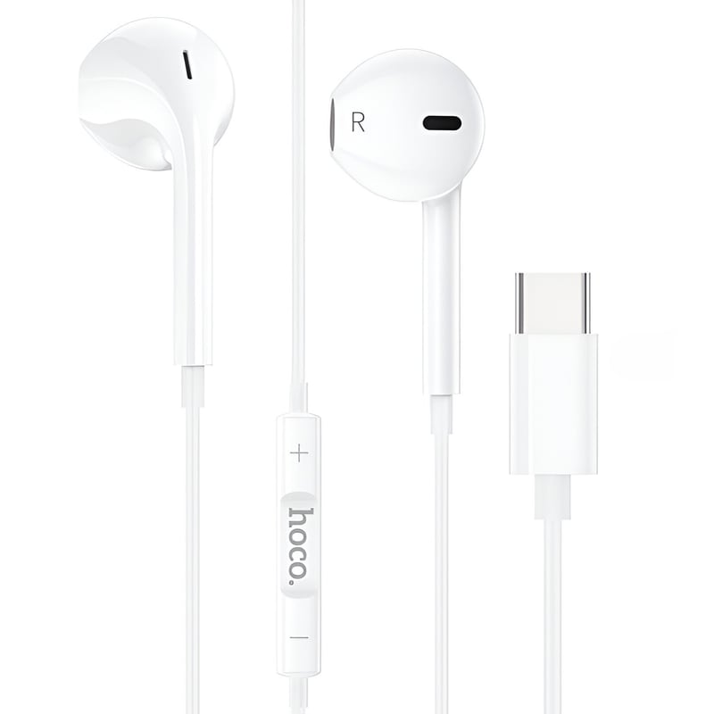 HOCO Ακουστικά Handsfree Hoco M80 Original 20τμχ USB-C - Λευκά