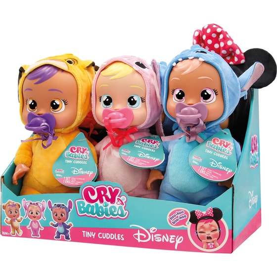Cry Babies Κλαψουλίνια Αγαπουλίνια Tiny Cuddles Διαδραστική Κούκλα Disney Κλαίει με Αληθινά Δάκρυα 1 Τμχ - Τυχαία Επιλογή Σχεδίου image 12