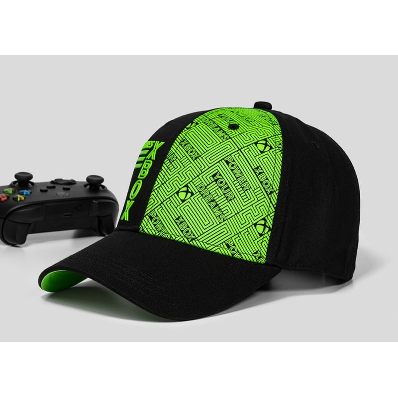NUMSKULL Καπέλο Numskull Xbox Core Pattern Μαύρο/Πράσινο