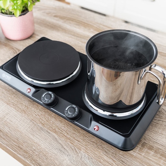 FIRST AUSTRIA FA-5083-5 2500 W Μαύρο Διπλή Επιτραπέζια Εστία Εμαγιέ image 2