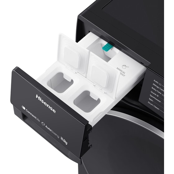 HISENSE WF5S1045BB 10.5 kg  1.400 Στροφές με WiFi Ανθρακί Πλυντήριο Ρούχων image 8