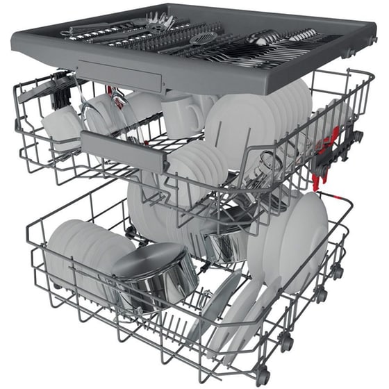 WHIRLPOOL WH4IFB14BN6S για 14 Σερβίτσια Ασημί Εντοιχιζόμενο Πλυντήριο Πιάτων image 1