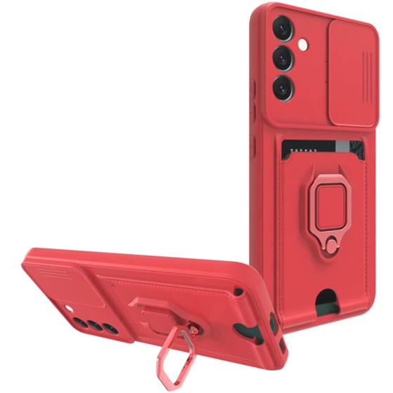 Θήκη Samsung Galaxy A14 - Bodycell Multifunction - Κόκκινο image 0