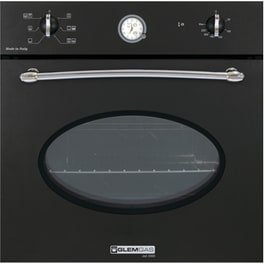 GLEMGAS GFTM64AC-S3 64 Lt Μαύρο Εντοιχιζόμενος Φούρνος Άνω Πάγκου