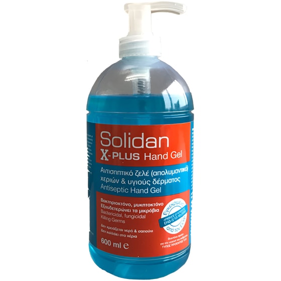 Αντισηπτικό Gel Solidan X-Plus 600 ml image 0