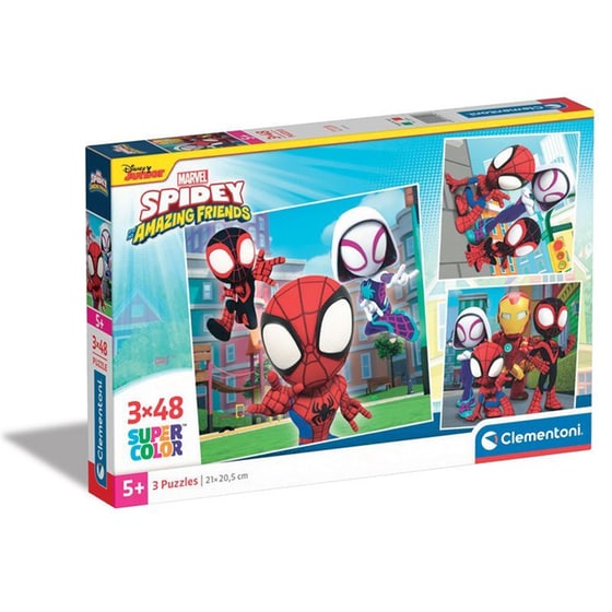 Παιδικό Παζλ Clementoni Super Color Marvel Spidey Και Οι Απίθανοι Φίλοι Του (3x48 Κομμάτια) image 0