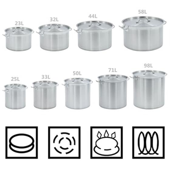 Μαρμίτα VIDAXL 35 x 22 cm 23 L Inox image 5