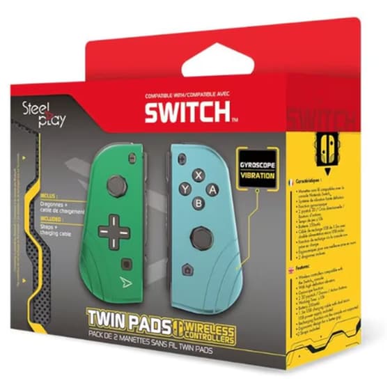 Steelplay Twin Pads - Χειριστήρια για Nintendo Switch - Πράσινο / Μπλε image 3