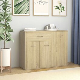 Vidaxl Μπουφές Sonoma Δρυς 88 X 30 X 70 Εκ. Από Μοριοσανίδα