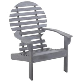 Καρέκλα Vidaxl Adirondack από Μασίφ Ξύλο Ακακίας 69x96x89cm - Γκρι