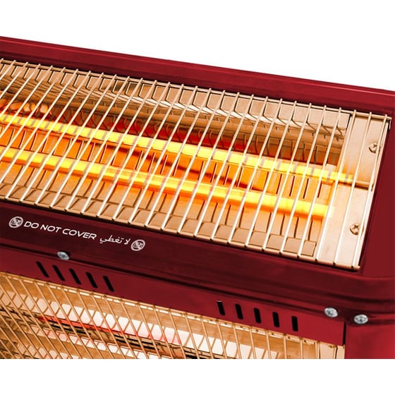 LEXICAL LQH-8030-4 Σόμπα Χαλαζία 2000W Κόκκινο image 4