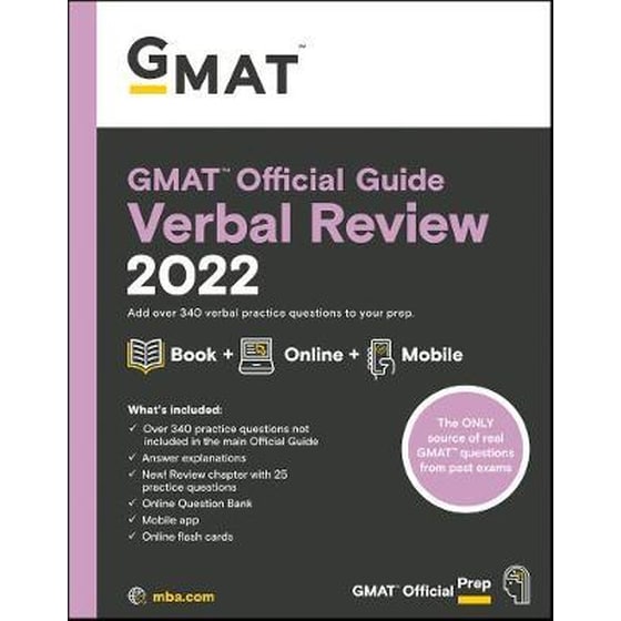 GMAT Official Guide Verbal Review 2022: Book + Online Question Bank image 0