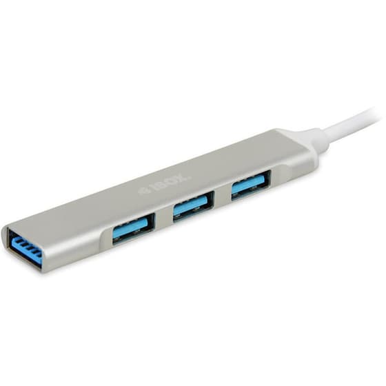 USB Hub iBOX IUH3FAS&nbsp; USB-A με  4 θύρες - Ασημί image 0