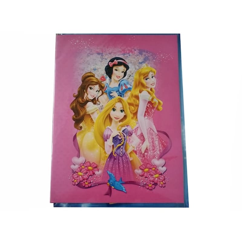 Disney Ευχετήρια Παιδική Κάρτα Γενεθλίων 23x30.5cm Με Θέμα Πριγκίπισσες Της Disney, 53419 φωτογραφία