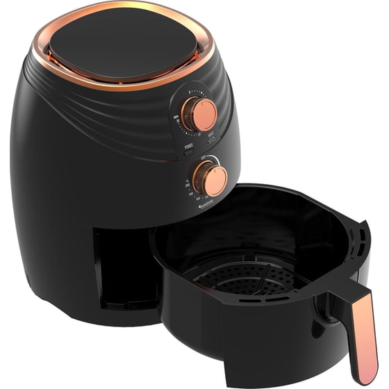 TURBOTRONIC TT-AF11M με Αποσπώμενο Κάδο 1200 W 3.5 L Μαύρο Φριτέζα Αέρος image 1