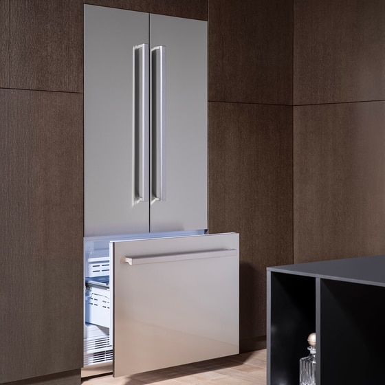 BERTAZZONI RFD90S5FPNS/24XPRO 556 Lt Inox Εντοιχιζόμενο Ψυγείο Ντουλάπα French Door image 3