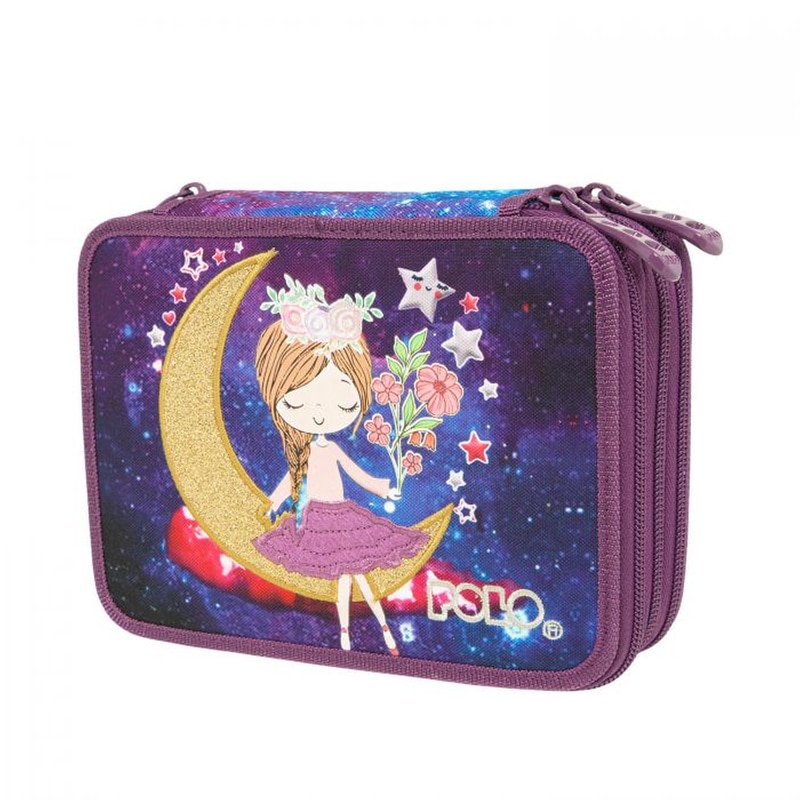 POLO Κασετίνα Παραλληλόγραμμη Polo Rolling Moon Girl