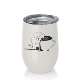 Κούπα Θερμός Chic Mic Take A Sip από Ανοξείδωτο Ατσάλι 420ml - Λευκό