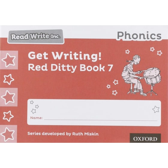 Read Write Inc. Phonics: Get Writing! Red Ditty Book 7 Pack of 10 image 0