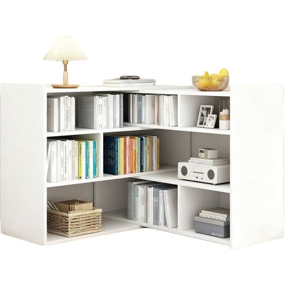 Βιβλιοθήκη 24mall Nove Πολλαπλών Διαστάσεων 80/150x24x90 cm - Λευκό image 0