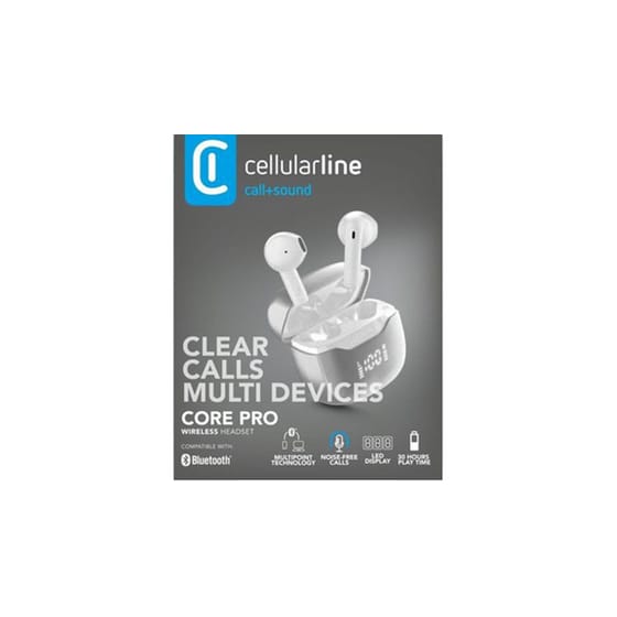 Ακουστικά bluetooth Cellular Line Core Pro - Λευκά image 5