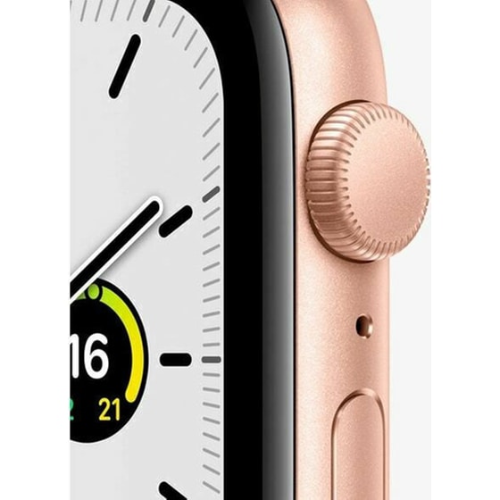 Apple Watch SE Gold Aluminium 44mm - Starlight Sport Band image 1