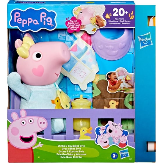 Παιχνιδολαμπάδα Διαδραστική Κούκλα Μωρού Peppa Pig "Oinks & Snuggles" Evie (G1637) image 0