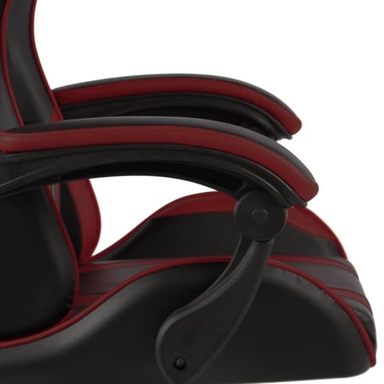 Gaming Καρέκλα Racing VidaXL Συνθετικό Δέρμα - Μπορντό/Μαύρη image 4