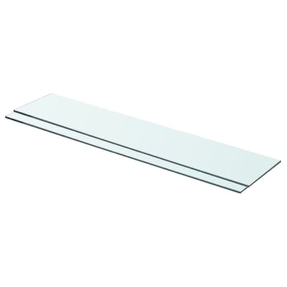 Ράφια Πάνελ VidaXL από Γυαλί 70x15 cm 2 Τμχ -  Διάφανο image 0