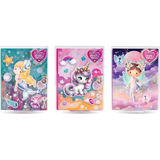 AS Ατζέντα Μεγάλη Με Κλειδαριά Σε 3 Σχέδια image 0