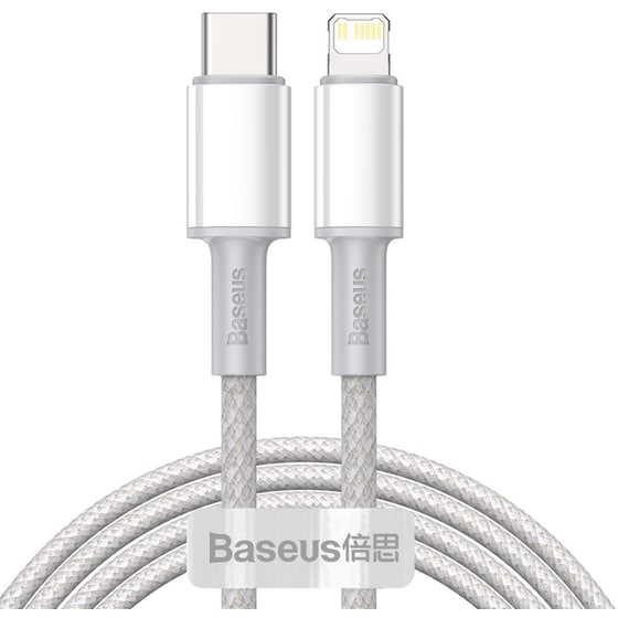 Καλώδιο δεδομένων Baseus catlgd-02 Braided Usb-C To Lightning 20W 1m - White image 0