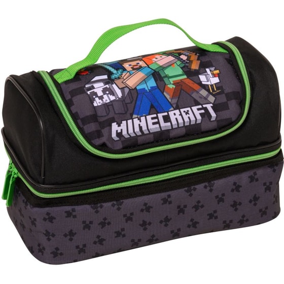 Τσαντάκι Φαγητού Graffiti Προνηπιακό Ισοθερμικό Green Minecraft image 0